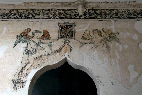 Lower cloister walk, portal mural - Santo Domingo