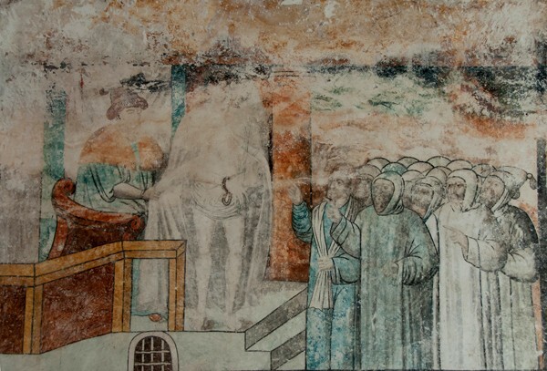 Upper walk, The Judgement of Poncius Pilate - Cloister murals