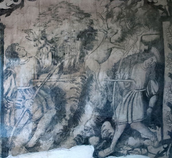 Mural, SS Eustache & Hubert - Capilla de Oración Betanzos