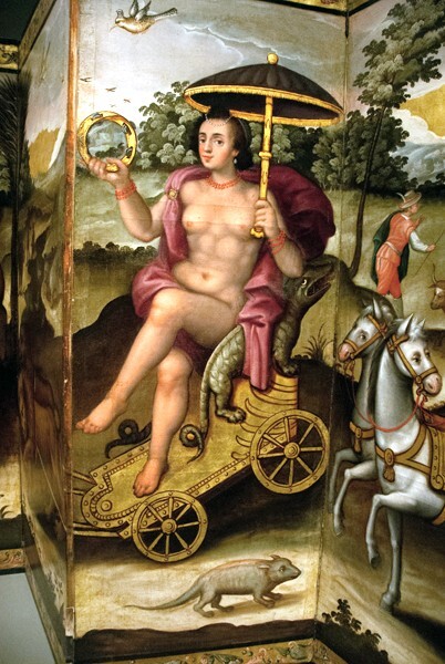 Europe - Biombo (folding screen) with the Four Continents