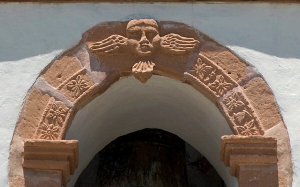 San Agustín, bell-tower relief - Tepatepec, Hidalgo