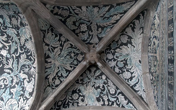 El Divino Señor, lower cloister walk testera, groin vault - El Divino Señor, lower cloister ambulatory murals