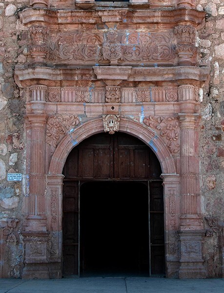 Nuestra Señora de los Remedios, façade portal - Huajicori, Nyarit