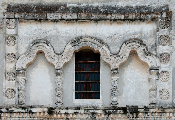 Los Santos Reyes, choir loft window - Los Santos Reyes, façade, nave & sotocoro