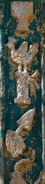 San Jerónimo, cross, shaft details - Tlaltenango, Morelos