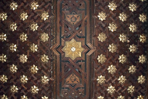 Sotocoro alfarje ceiling with harneruelo - La Asunción de Nuestra Señora, atrio, portería, and nave & choir ceilings