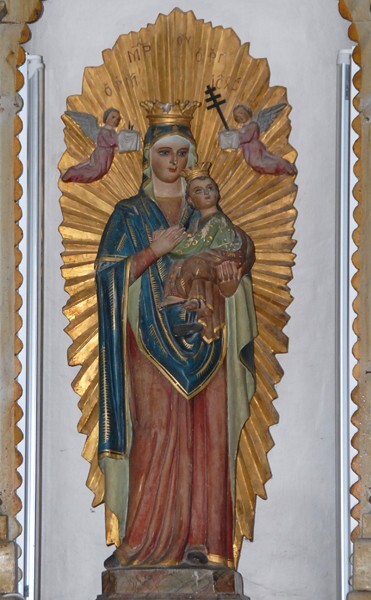 San José, nave Nuestra Señora del Carmen altar, Our Lady of Mt. Carmel - Espita, Yucatán