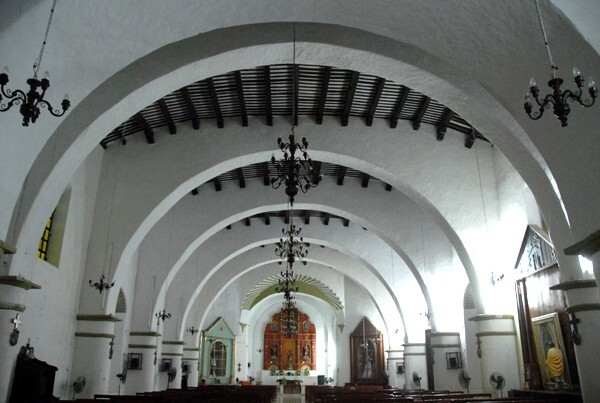Hecelchakán, Campeche, San Francisco de Asís, nave & log vault - Campeche