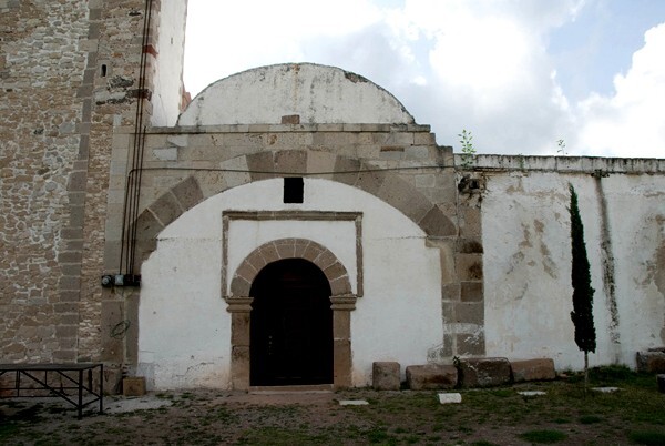 Capilla abierta (walled up) - San Juan Bautista