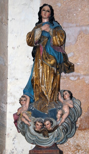 San Antonio de Padua, nave sculpture, Virgin Immaculate - Ticul, Yucatán