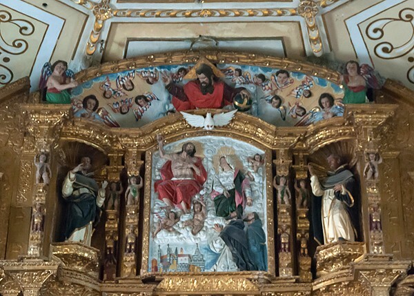 High altar, top tier, Ascension of Christ - Santo Domingo