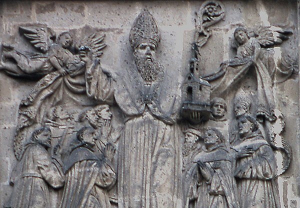 Façade relief detail St. Augustine2 - San Agustín