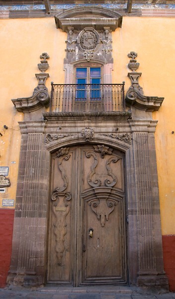 Casa Guerrero de Ocío, main portal - San Miguel de Allende, Guanajuato