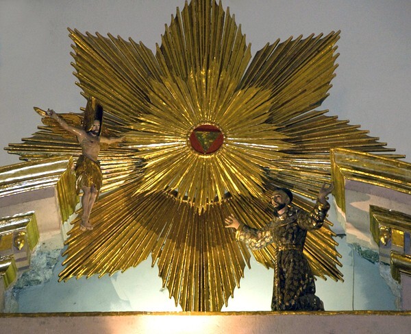 La Tercera Orden, high altar attic, Seraphic Vision - San Luis Potosí, San Luis Potosí