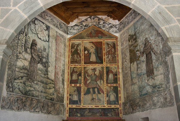 Capilla abierta & painting panels - San Miguel Arcángel