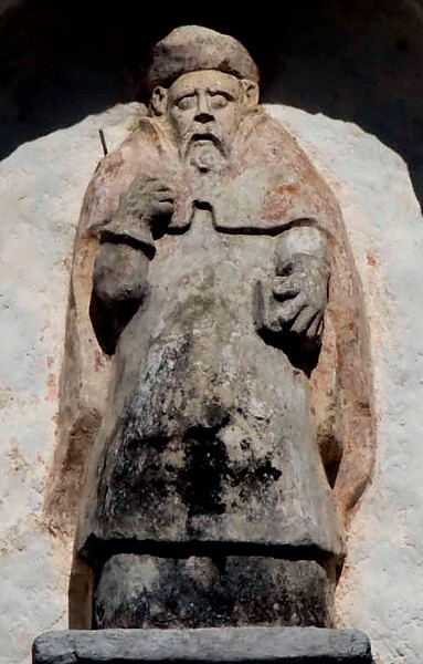 Façade gable statue, St. Dominic - Tapalapa, Chiapas