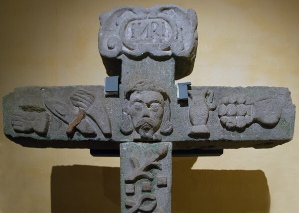 Convento museum, atrial cross, crossing - La Asunción de Nuestra Señora, atrio, portería, and nave & choir ceilings
