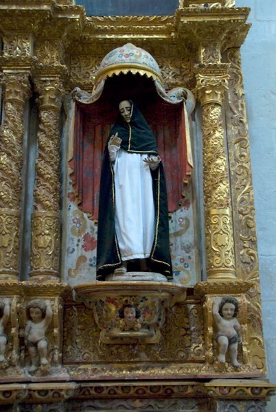 Santo Domingo, nave La Pasión altar, lower right sculpture - Yanhuitlán, Oaxaca
