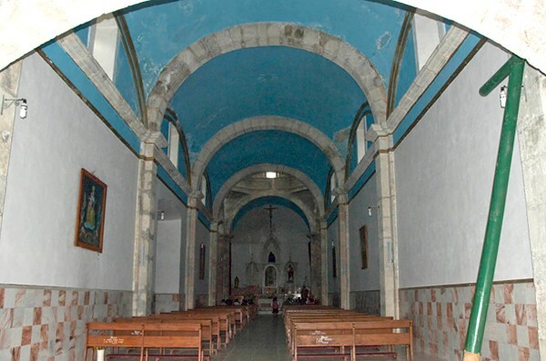 Santiago, nave & barrel vault - Tilantongo, Oaxaca