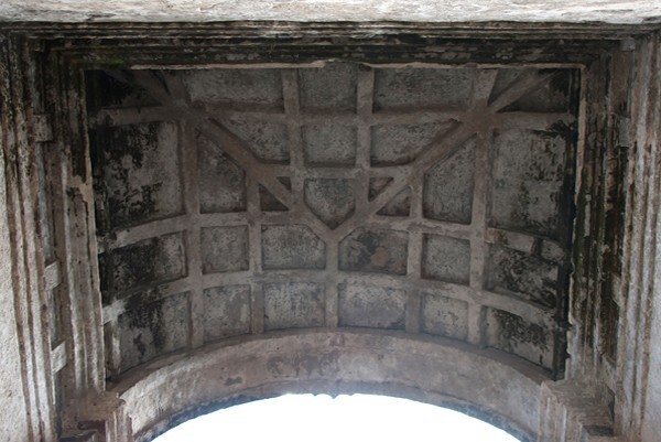 Apse, coffered barrel vault - Tapalapa, Chiapas