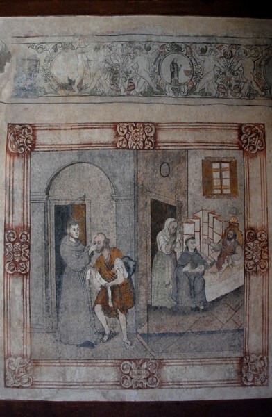 St. Anthony healing the sick - Upper cloister walk murals