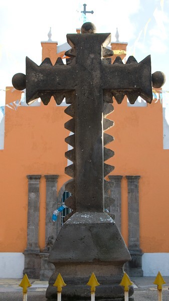San Juan de la Presa, atrial cross, back - Salamanca, Guanajuato