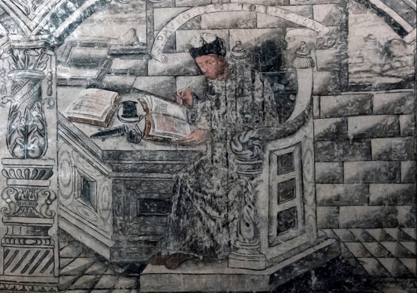 Middle tier, right mural - North wall murals