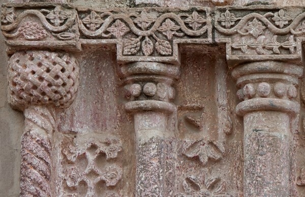 México, La Concepción de Nuestra Señora, façade portal, left imposts - Otumba, México