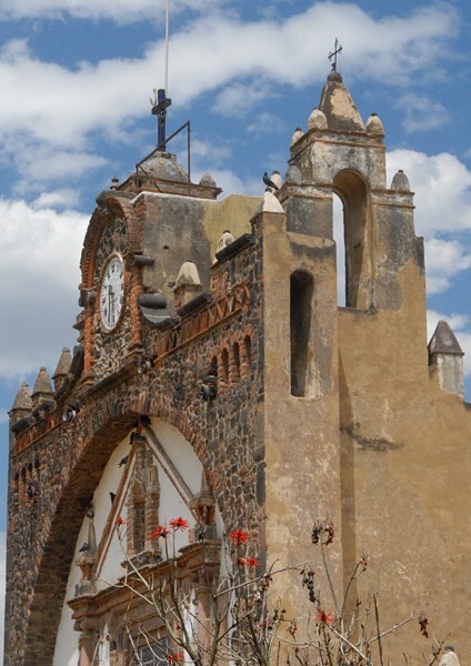 San Pedro, façade & espadaña - San Pedro Atocpan, México