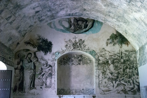 Santo Domingo, refectory mural, Miracle of the Loaves & Fishes - Oaxtepec, Morelos