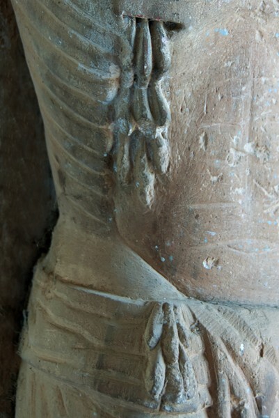 Stone crucifixion detail - San Angel