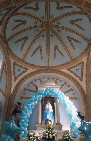 La Concepción, chancel & cupola - Chiautempan, Tlaxcala