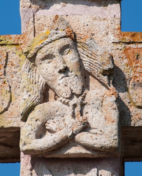 Atrial cross, front crossing, Christ - San Jerónimo