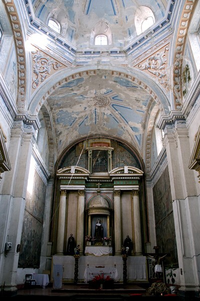 Atlixco, Puebla, Santa Clara, sanctuary & high altar - Puebla