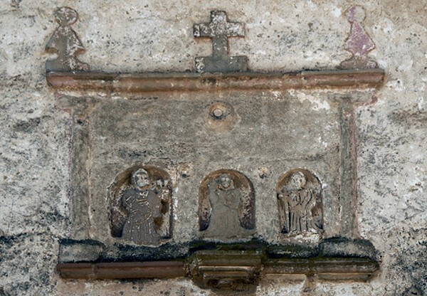 San Francisco, porciúncula portal alfiz - Patamban, Michoacán