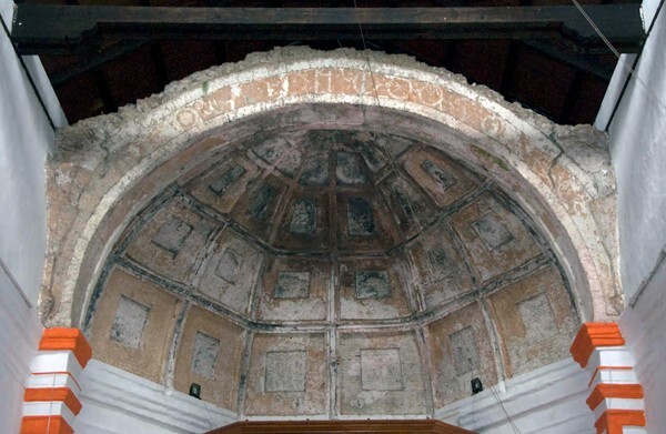 La Asunción, apse, ribbed vault - Chapultenango, Chiapas