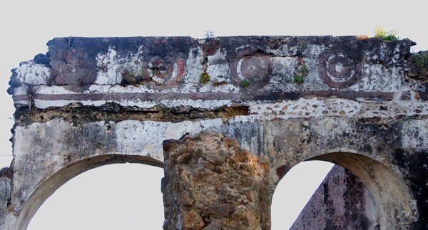 Nepopualco, Morelos, Santiago, capilla abierta, arches - Nepopualco, Morelos