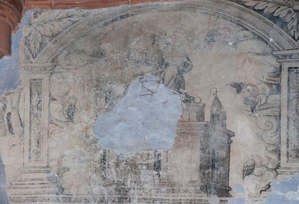 Sanctuary, S wall mural - Nave, sanctuary murals & cloister