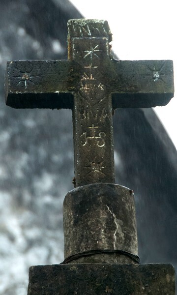 San Juan Bautista, cemetery gate cross - Ahuacatlán, Puebla