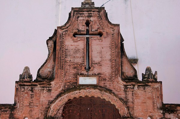 Tlaltenango, Zacatecas, Capilla de Veracruz, atrial gate - Tlaltenango, Zacatecas