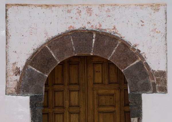 La Asunción, façade, main portal alfiz - Asunción Chiconcuac, Hidalgo