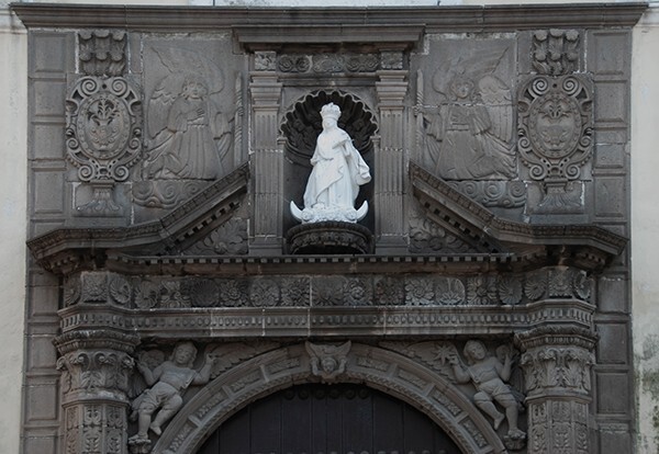 South portal closeup - East (main) & South façades