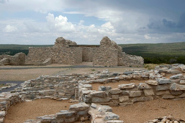San Buenaventura, exterior nave - Gran Quivira, New Mexico