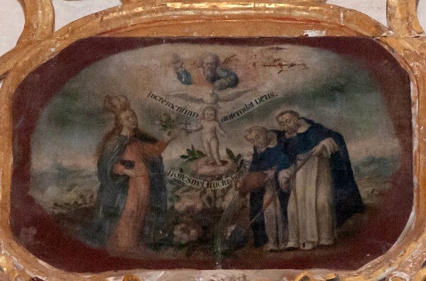Attic painting - nave La Pasión altar