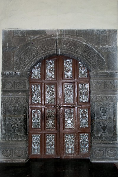 La Magdalena, sacristy door - Quecholac, Puebla
