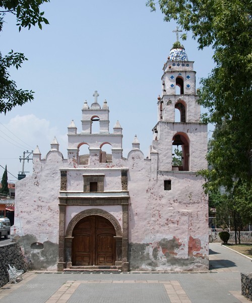 La Misericordia, façade & bell-tower - San Pedro Atocpan, México