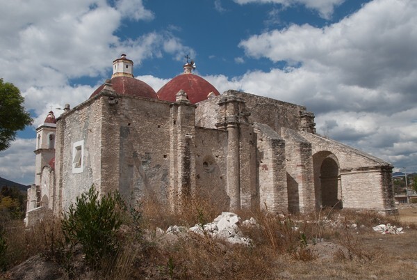 Santiago Apóstol, exterior nave & apse - Teotongo, Oaxaca