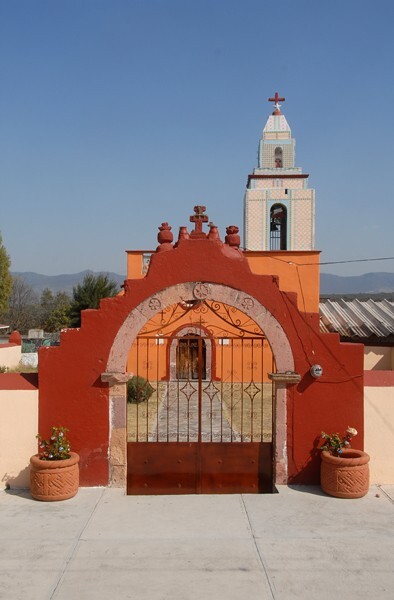 Santa María, atrial gate - Santa María La Palma, Hidalgo