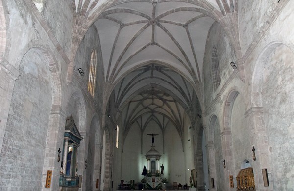 Santo Domingo, nave & chancel rib vaults - Oaxtepec, Morelos