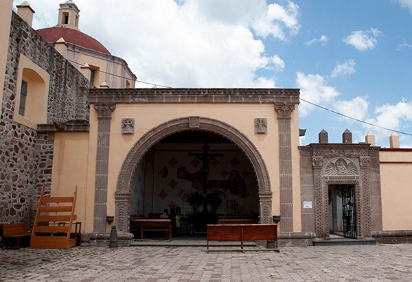 San Cristóbal, capilla abierta - Coyotepec, México
